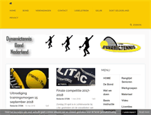 Tablet Screenshot of dynamictennis.nl